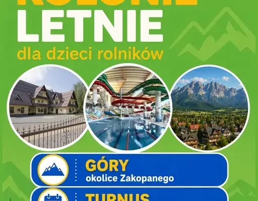 Kolonie letnie dla dzieci rolników w Zakopanem – trwa nabór