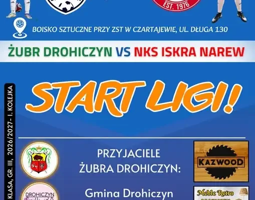 Jesienny debiut u siebie: Nadbużańscy podejmą Iskrę Narew w Czartajewie