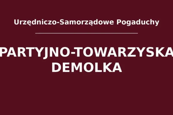 Mobbing w urzędzie? Tak niszczy się samorząd