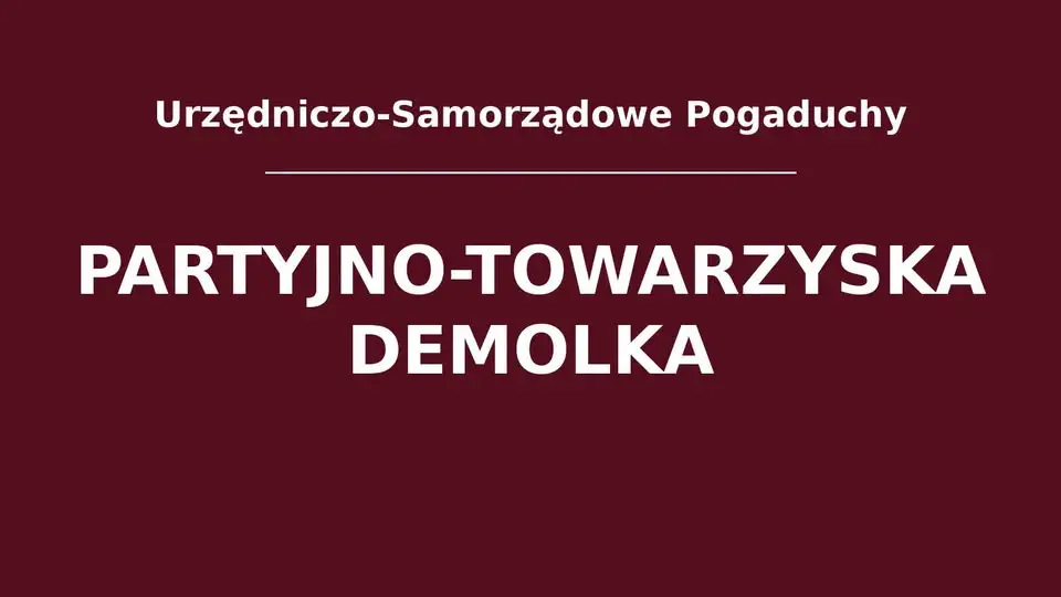 Mobbing w urzędzie? Tak niszczy się samorząd