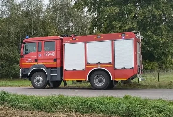 Sobiatyno: OSP Milejczyce zabezpieczała lądowanie śmigłowca LPR