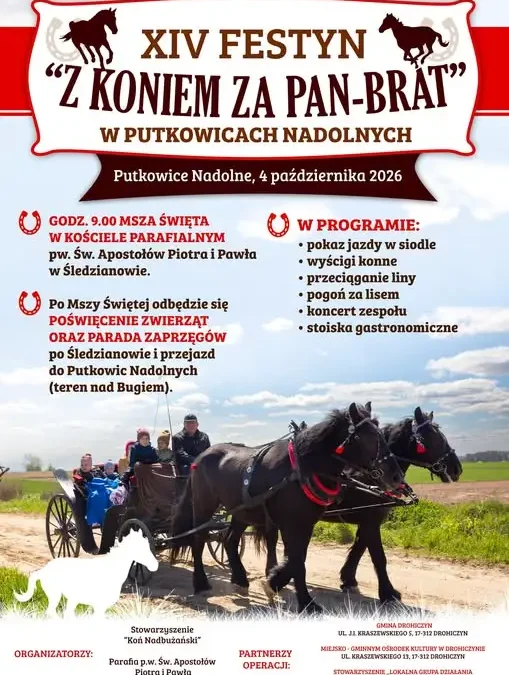 XIV Festyn „Z koniem za Pan-Brat” w Putkowicach Nadolnych – 4 października 2026