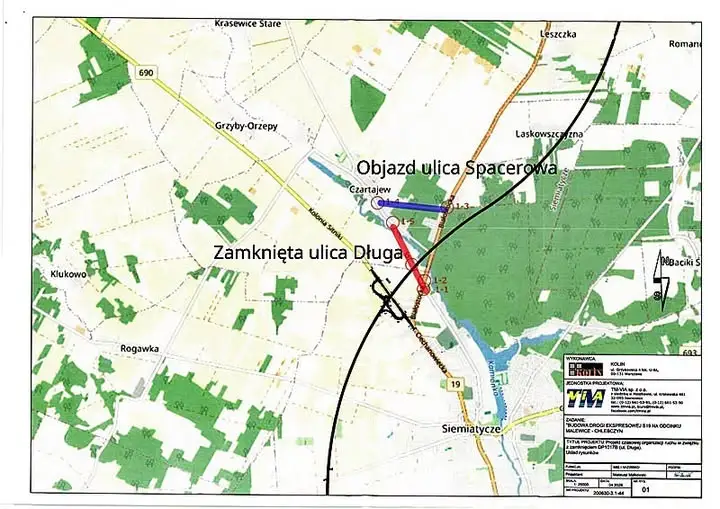 Utrudnienia w Czartajewie: zamknięty przejazd przez tydzień