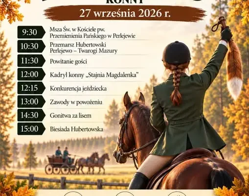 I Hubertus Konny w Gminie Perlejewo – święto jeździectwa już w niedzielę