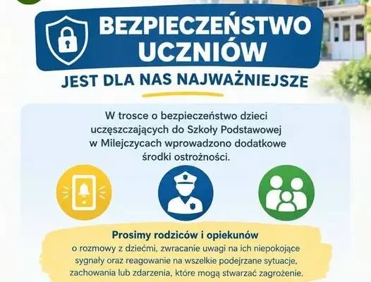Milejczyce: dodatkowe zabezpieczenia w szkole podstawowej