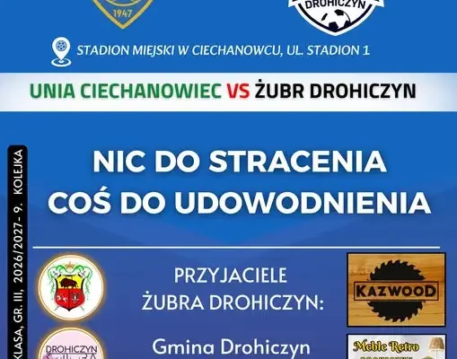 Bug zapowiada mecz z Unią 1947 Ciechanowiec – starcie z byłymi zawodnikami
