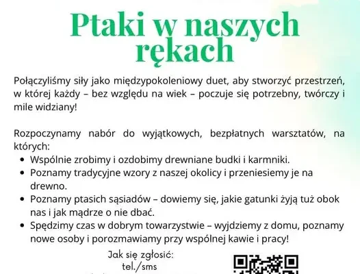 Gmina Nurzec-Stacja łączy pokolenia: projekt „Ptaki w naszych rękach”